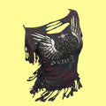 Y2K Graphic Fringe Tee